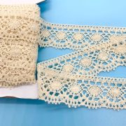 - Cotton Lace Trim 4.5cm width 1m Ecru
