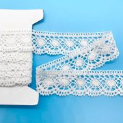 - Cotton Lace Trim 4.5cm width 1m White