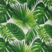 Cotton Linen-Look, Tropical Leaf - per mt