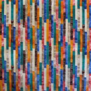 Cotton Linen-Look Panama, 'Stripes' - per mt