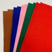 --Felt Sheets - A4 Size, 10 Sheets, 5 Colours