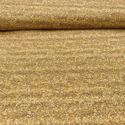 Cotton Glitter Print 56" Width - Gold, per metre