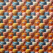 - Polycotton 3D Effect Bears per mt