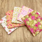 -Crafty Pie Cotton Fat Quarter Set, Sweet Blooms, 5 pieces