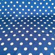 - Soft Woven Viscose Spot on Blue, 58" Width, per mt