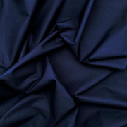Cotton Poplin Plain Navy per mt  (44")