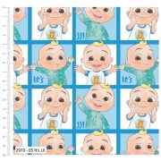 -Cocomelon 'It's JJ!' Cotton Fabric. per mt