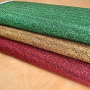 -Cotton Glitter Prints - Green, Gold & Plum 3m Bundle