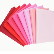 -Cotton Patchwork Squares Set 10" x 10" Pinks 8pcs