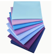 -Cotton Patchwork Squares Set 10" x 10" Blues 8pcs